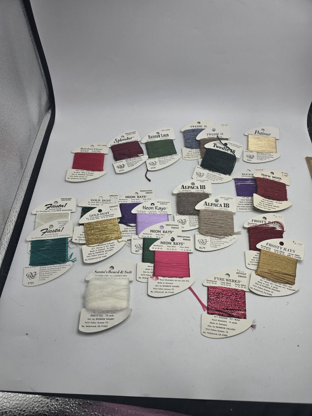 Rainbow Gallery Wisper Alpaca Faux Fur Coronet Braid Artic Rays Thread Lot